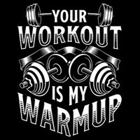 Your Workout Is My Warm Up Cardio Exercise Weight Fitness Bucket Hat