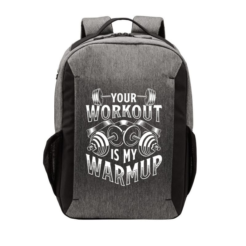 Your Workout Is My Warm Up Cardio Exercise Weight Fitness Vector Backpack
