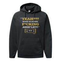 Yeah What Is Score Fucking Performance Fleece Hoodie