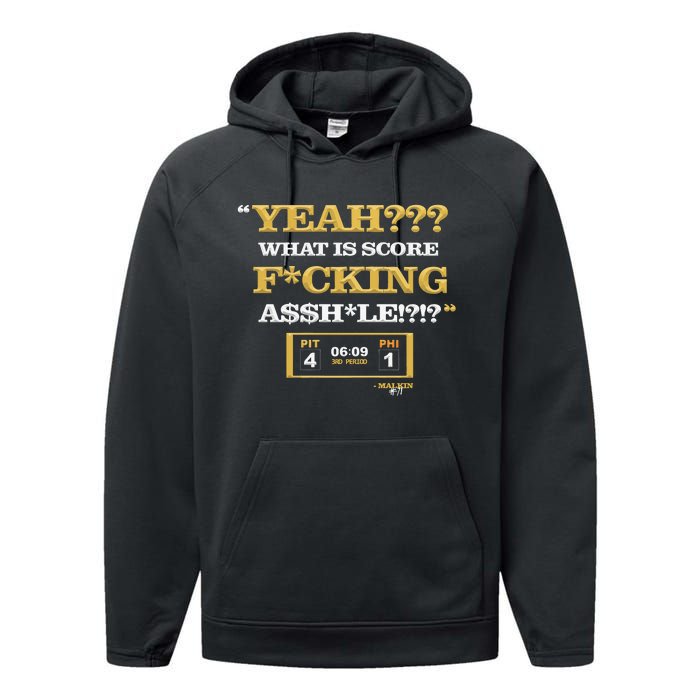 Yeah What Is Score Fucking Performance Fleece Hoodie