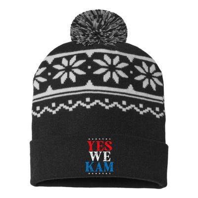 Yes We Kam Saying Quote USA-Made Snowflake Beanie