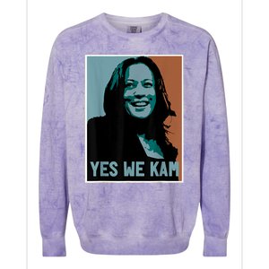 Yes We Kam Madam Harris Fun Colorblast Crewneck Sweatshirt