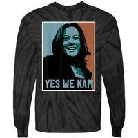 Yes We Kam Madam Harris Fun Tie-Dye Long Sleeve Shirt