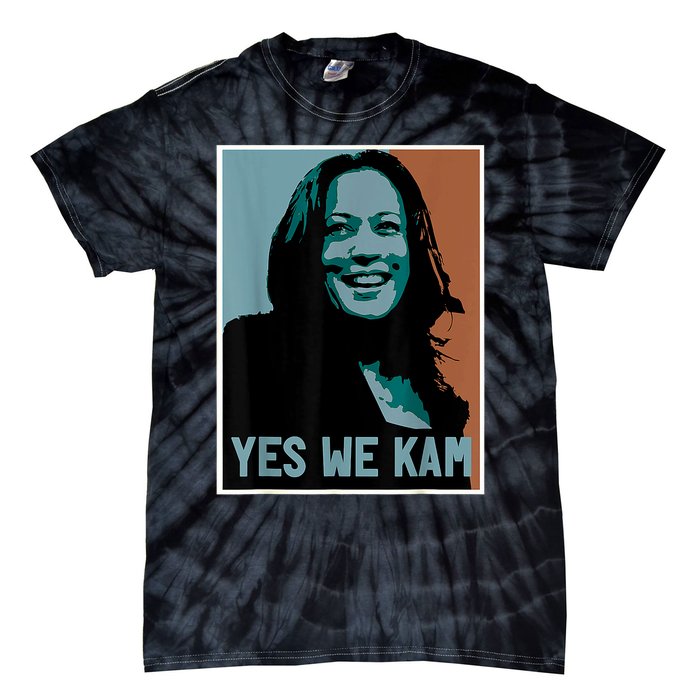 Yes We Kam Madam Harris Fun Tie-Dye T-Shirt