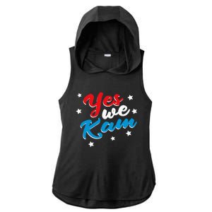 Yes We Kam Kamala Harris Supporter President 2024 Ladies PosiCharge Tri-Blend Wicking Draft Hoodie Tank