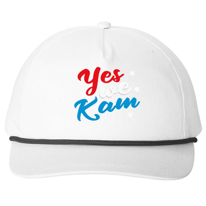 Yes We Kam Kamala Harris Supporter President 2024 Snapback Five-Panel Rope Hat