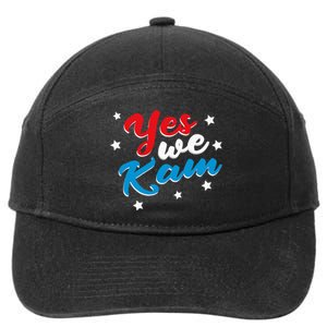 Yes We Kam Kamala Harris Supporter President 2024 7-Panel Snapback Hat