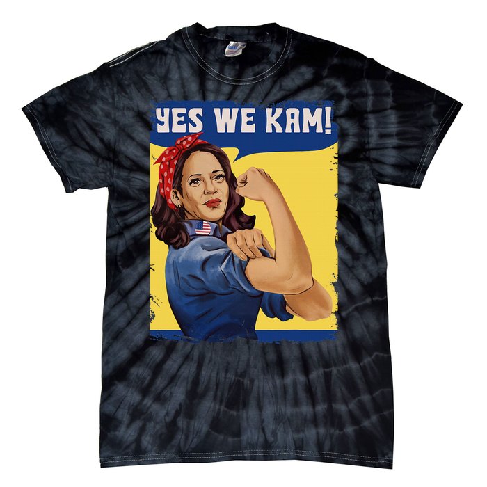 Yes We Kam Madam Harris Fun Tie-Dye T-Shirt