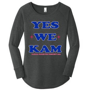 Yes We Kam Madam Harris Fun Women's Perfect Tri Tunic Long Sleeve Shirt