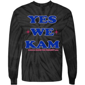 Yes We Kam Madam Harris Fun Tie-Dye Long Sleeve Shirt