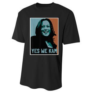 Yes We Kam Madam Harris Fun Performance Sprint T-Shirt