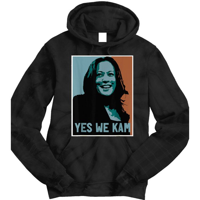 Yes We Kam Madam Harris Fun Tie Dye Hoodie