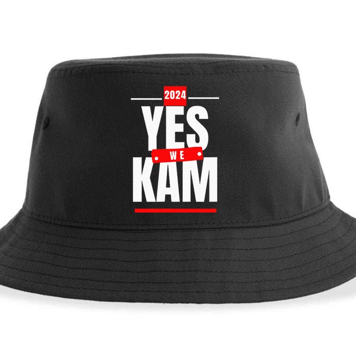 Yes We Kam! Vote Kamala Harris 2024 Sustainable Bucket Hat