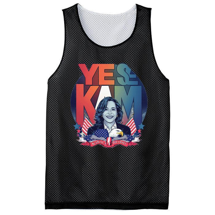 Yes We Kam Madam Harris Funny Mesh Reversible Basketball Jersey Tank