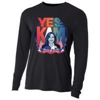 Yes We Kam Madam Harris Funny Cooling Performance Long Sleeve Crew