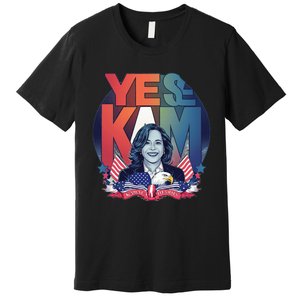 Yes We Kam Madam Harris Funny Premium T-Shirt