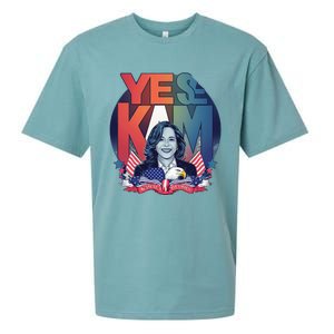 Yes We Kam Madam Harris Funny Sueded Cloud Jersey T-Shirt