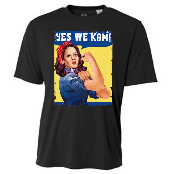 Yes We Kam Female President Gift Cooling Performance Crew T-Shirt