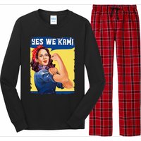 Yes We Kam Female President Gift Long Sleeve Pajama Set