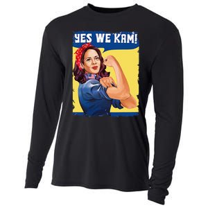 Yes We Kam Female President Gift Cooling Performance Long Sleeve Crew