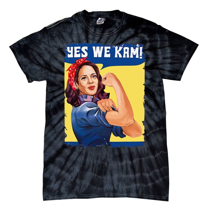 Yes We Kam Female President Gift Tie-Dye T-Shirt