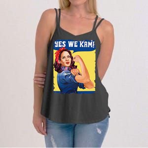 Yes We Kam Female President Gift Women's Strappy Tank