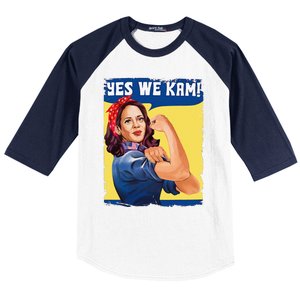 Yes We Kam Female President Gift Baseball Sleeve Shirt