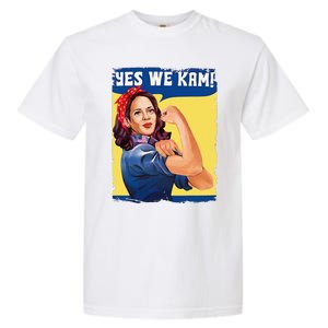 Yes We Kam Female President Gift Garment-Dyed Heavyweight T-Shirt