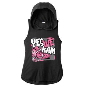 Yes We Kam Ladies PosiCharge Tri-Blend Wicking Draft Hoodie Tank