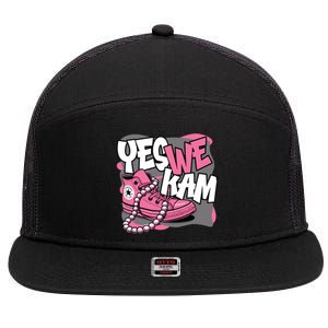 Yes We Kam 7 Panel Mesh Trucker Snapback Hat