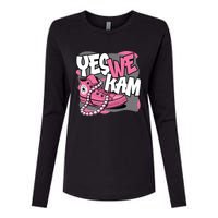 Yes We Kam Womens Cotton Relaxed Long Sleeve T-Shirt