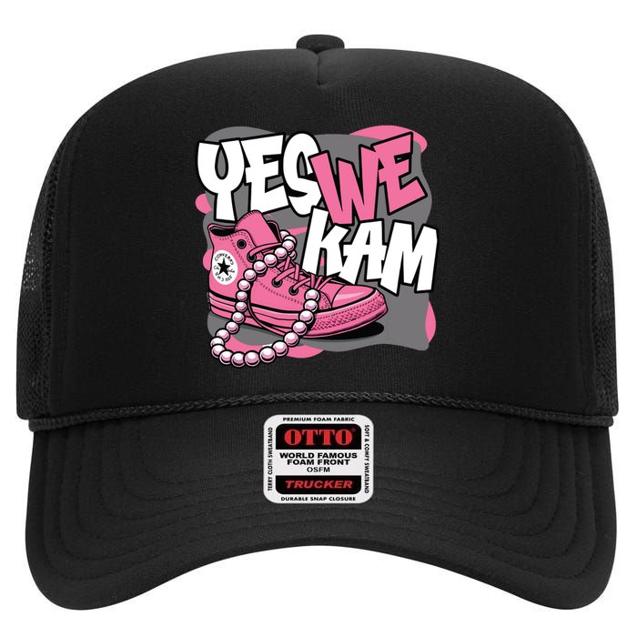 Yes We Kam High Crown Mesh Back Trucker Hat