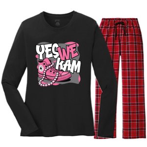 Yes We Kam Women's Long Sleeve Flannel Pajama Set 