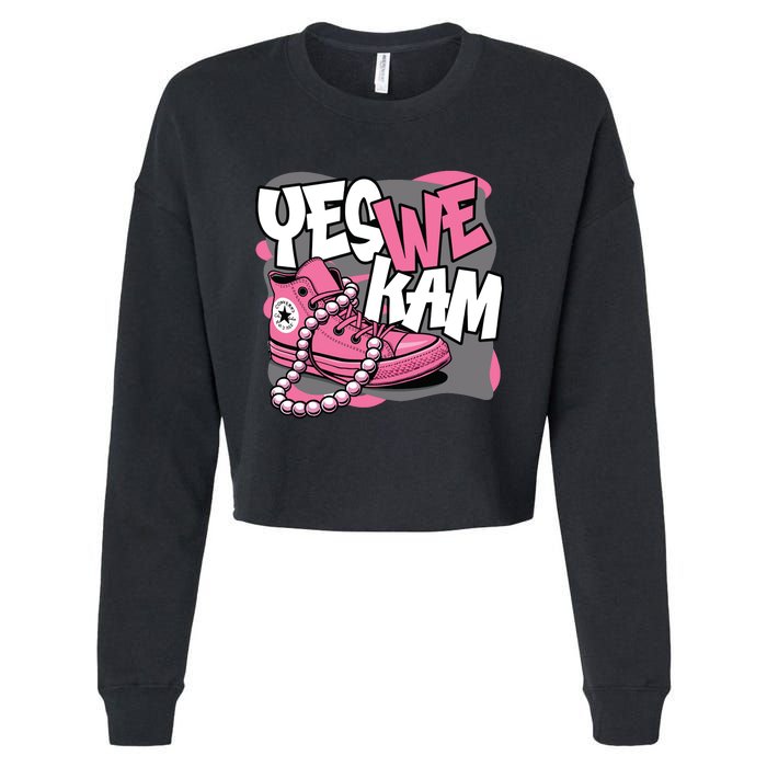 Yes We Kam Cropped Pullover Crew