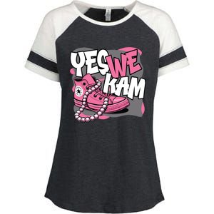 Yes We Kam Enza Ladies Jersey Colorblock Tee