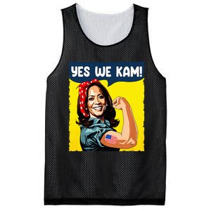 Yes We Kam Rosie The Riveter For President Kamala Harris Mesh Reversible Basketball Jersey Tank