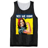 Yes We Kam Rosie The Riveter For President Kamala Harris Mesh Reversible Basketball Jersey Tank