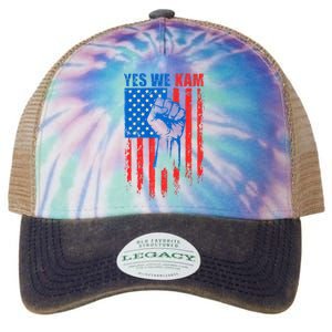 Yes We Kam Harris For President 2024 Legacy Tie Dye Trucker Hat