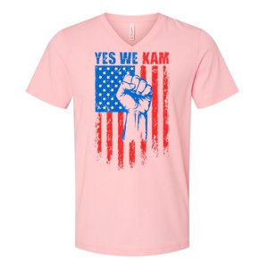 Yes We Kam Harris For President 2024 V-Neck T-Shirt