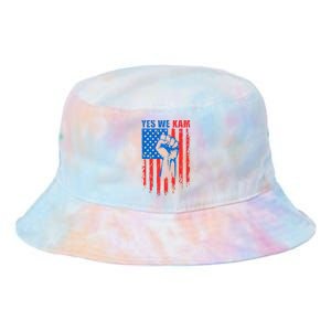 Yes We Kam Harris For President 2024 Tie Dye Newport Bucket Hat