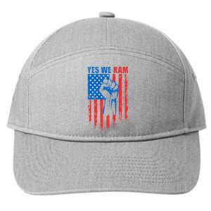 Yes We Kam Harris For President 2024 7-Panel Snapback Hat