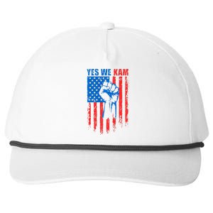 Yes We Kam Harris For President 2024 Snapback Five-Panel Rope Hat