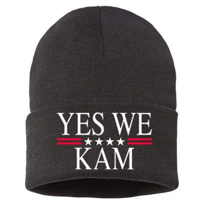 Yes We Kam Saying Quote Sustainable Knit Beanie