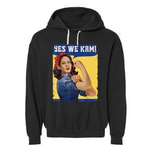 Yes We Kam Madam Harris Fun Garment-Dyed Fleece Hoodie