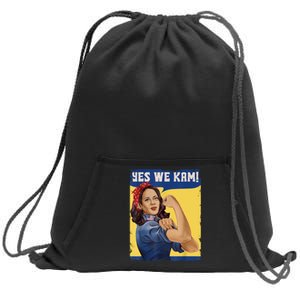 Yes We Kam Madam Harris Fun Sweatshirt Cinch Pack Bag