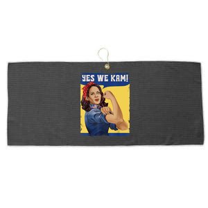 Yes We Kam Madam Harris Fun Large Microfiber Waffle Golf Towel