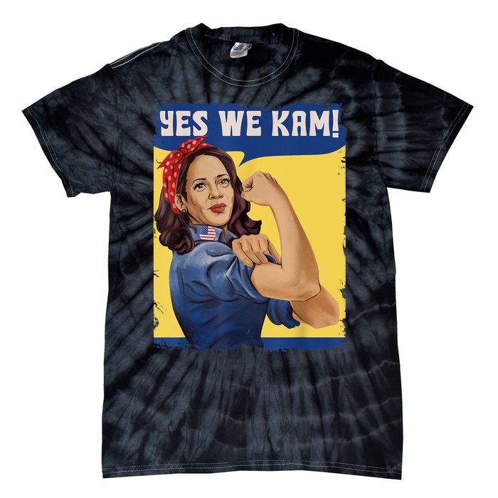 Yes We Kam Madam Harris Fun Tie-Dye T-Shirt