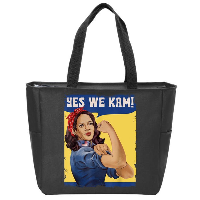 Yes We Kam Madam Harris Fun Zip Tote Bag