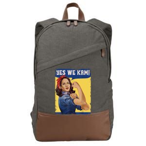 Yes We Kam Madam Harris Fun Cotton Canvas Backpack