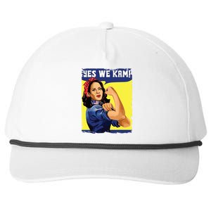 Yes We Kam Madam Harris Fun Snapback Five-Panel Rope Hat